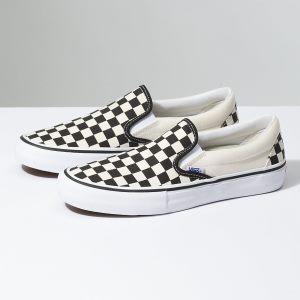 Vans Erkek Kaykay Ayakkabısı Slip-On Pro Siyah/Beyaz | 50013-752